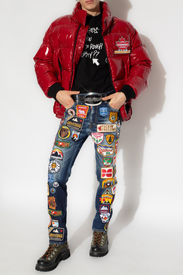 SchaferandweinerShops AG - patched OVO jacket Dsquared2 - Printed Shirt  Short Sleeve - Red Logo